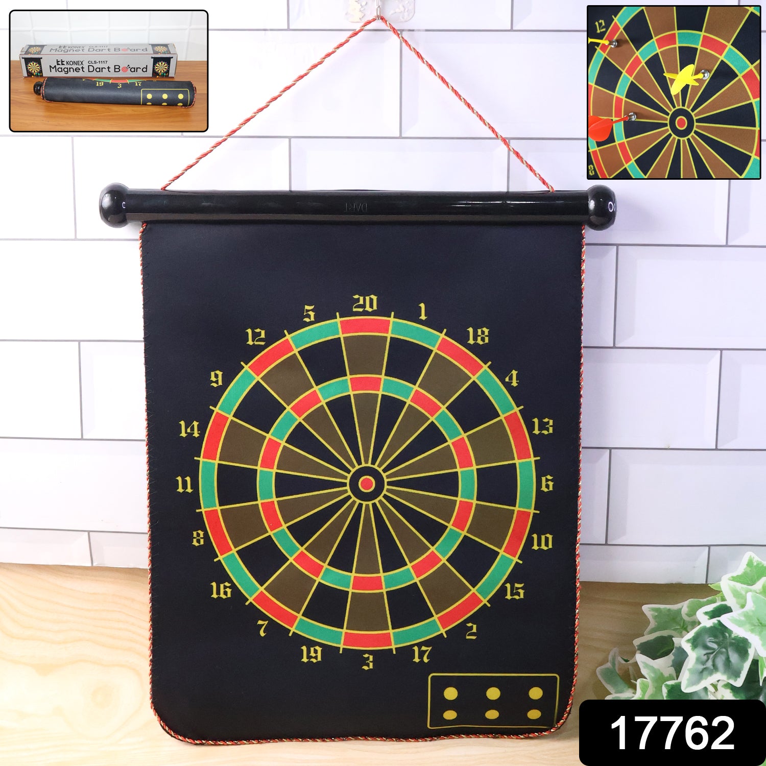 Wukusy magnetic dart board game set with colorful darts and target surface for kids' fun and safe indoor play.