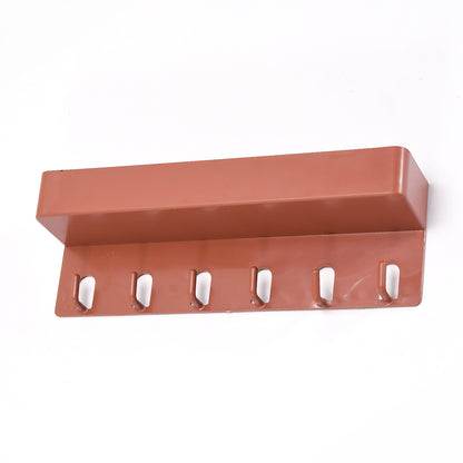 Wukusy 4612 key holder stand with six hooks, designed for home and bathroom organization, made of durable materials.