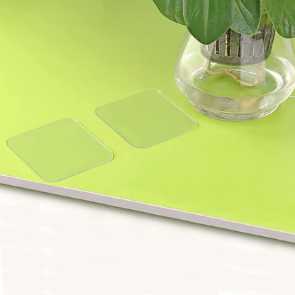 Wukusy double-sided waterproof wall tape sticker, clear nano adhesive gel for indoor use in bedroom, kitchen, or hotel walls