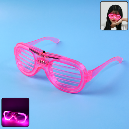 Wukusy LED light-up party glasses for night events, featuring bright illumination and playful design for fun celebrations.