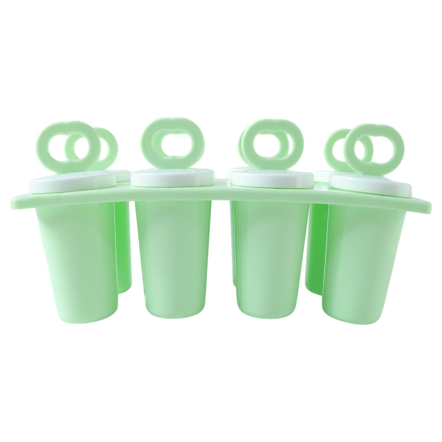 Wukusy Prexo plastic ice cream popsicle maker set with 8 colorful reusable molds for homemade frozen treats.