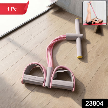 Wukusy portable pull rope resistance exerciser with foot pedal support, compact fitness equipment for strength training.