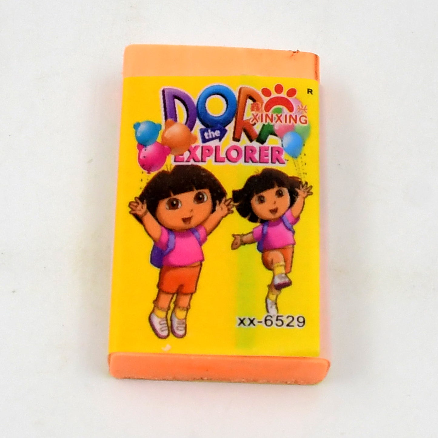 Stylish Wukusy eraser with mixed design, ideal for office use, shown in the image with colorful, decorative patterns.