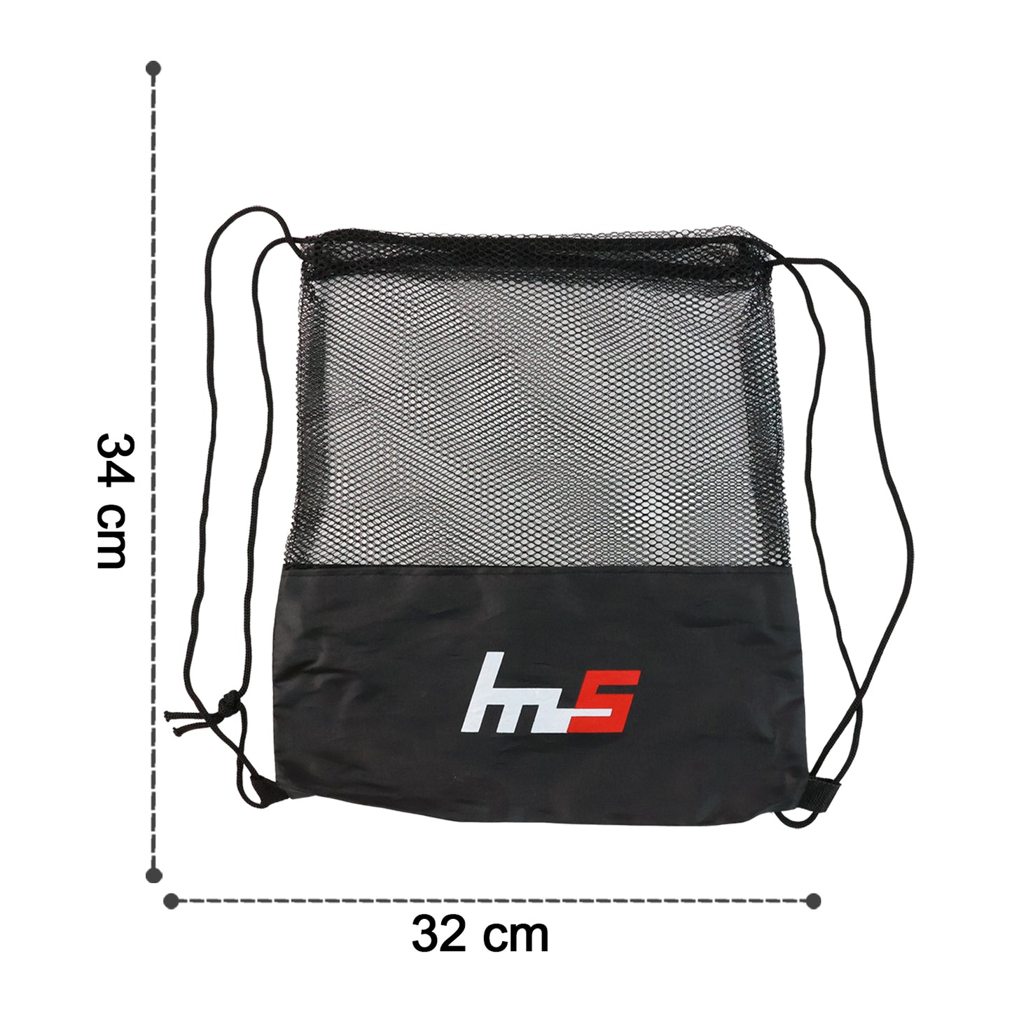 Wukusy mesh drawstring gym sack with breathable fabric and adjustable drawstring closure, ideal for sports and gym activities.