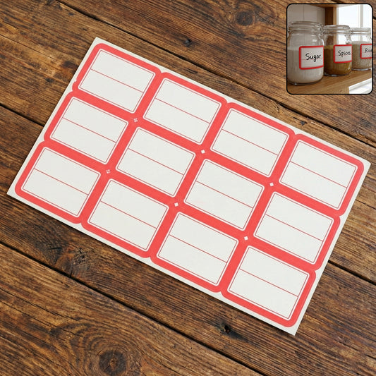 Self-adhesive label stickers sheet by Wukusy with multiple colorful labels for organization and crafts.