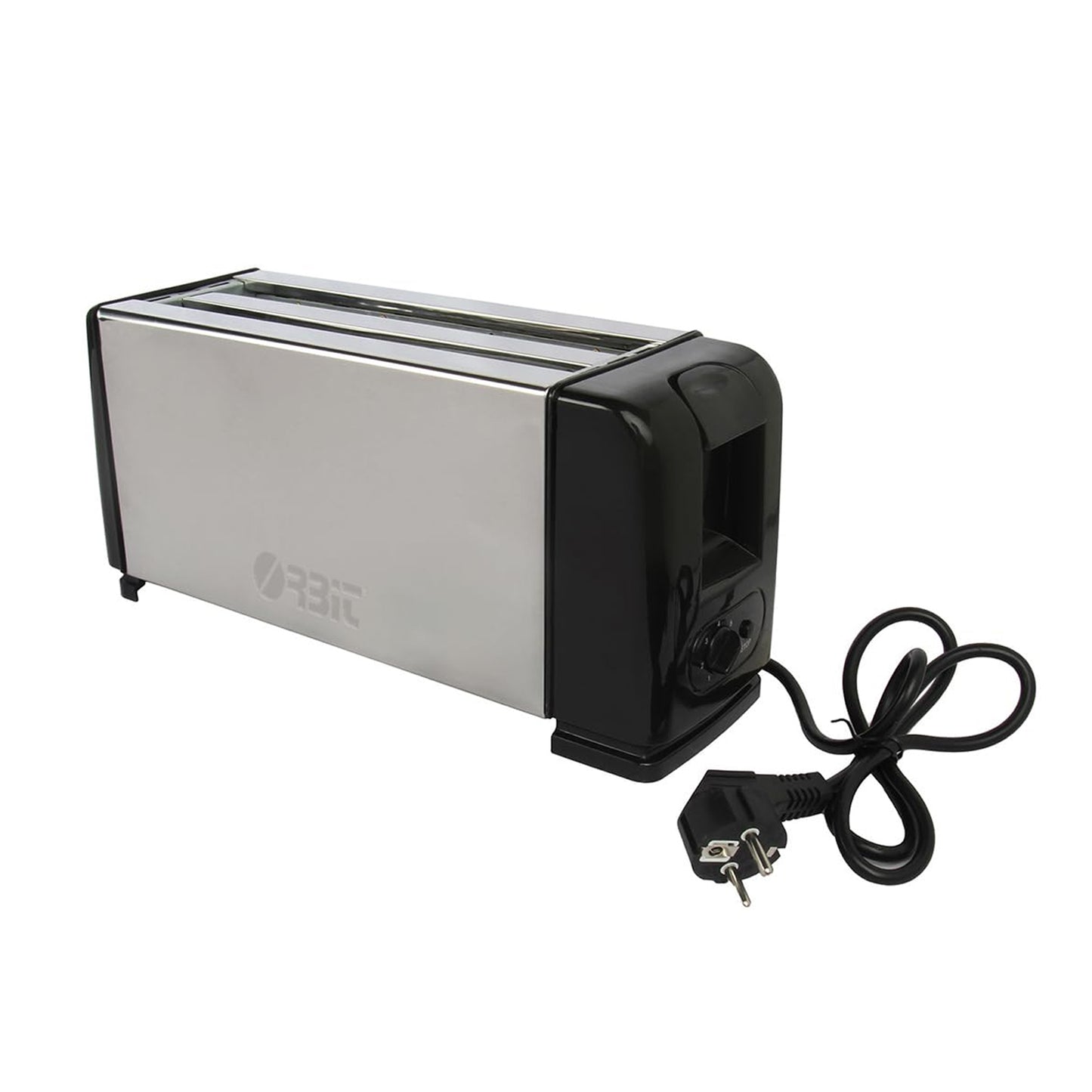 Wukusy Orbit adjustable pop-up toaster with 1200W power, featuring modern design and multiple toasting levels for home kitchen use.