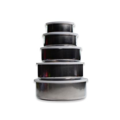 Stainless steel Wukusy food storage lunch box with airtight, leak-proof lid, ideal for kitchen and meal prep.