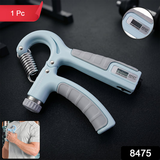 Wukusy adjustable gym hand exerciser grip strengthener for forearm muscles, shown in black with textured grip surface.