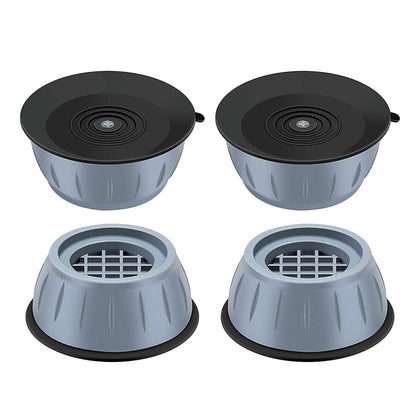 Wukusy 1769 anti-vibration pads with suction cup feet for home improvement, showing the pads and suction cups on a surface.