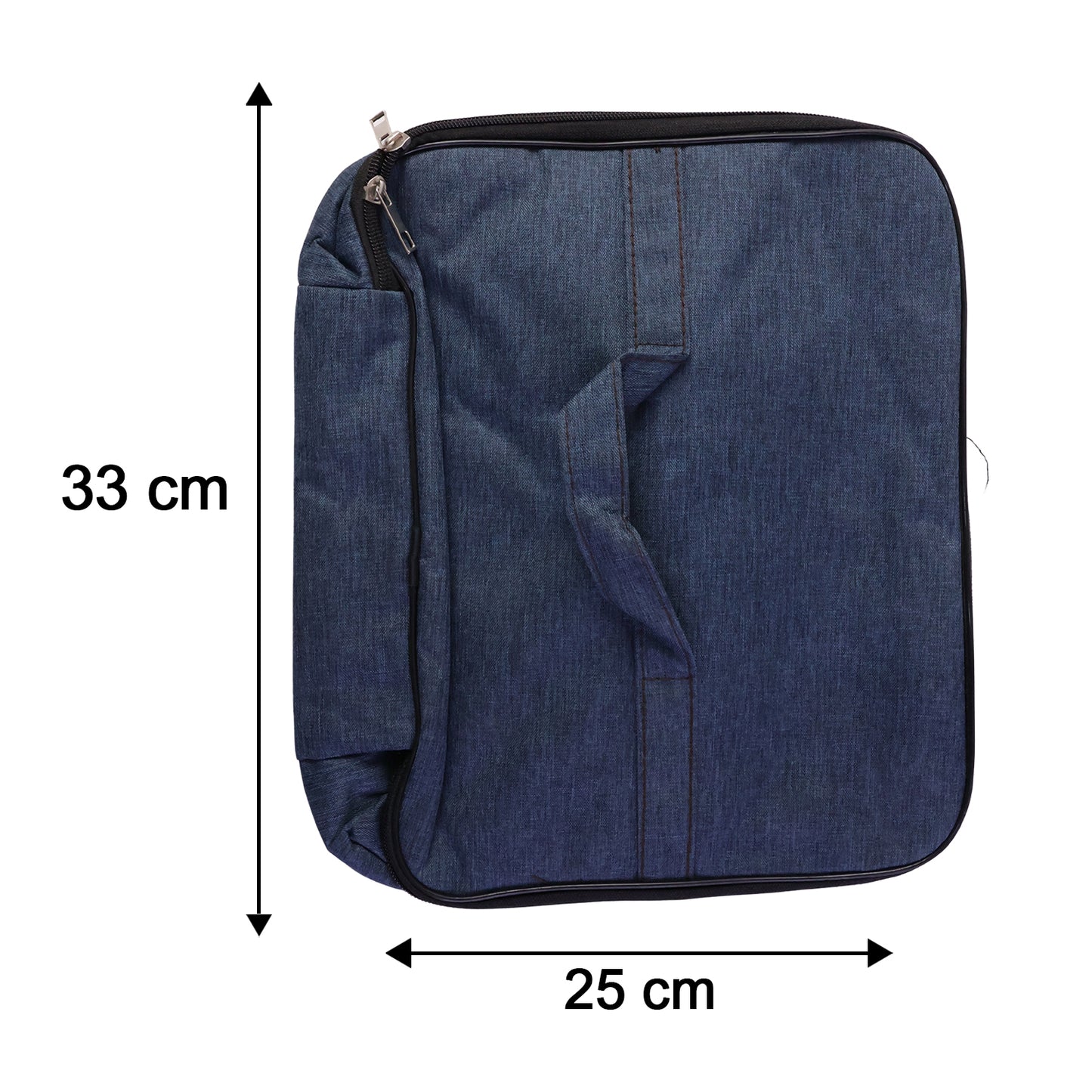 Lightweight Wukusy travel organizer bag with multiple compartments for gym and travel storage, shown open with items inside.