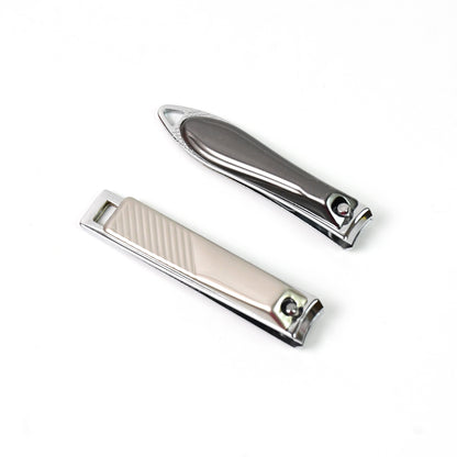 Wukusy stainless steel folding large nail clippers with built-in nail file, portable and durable for easy grooming.