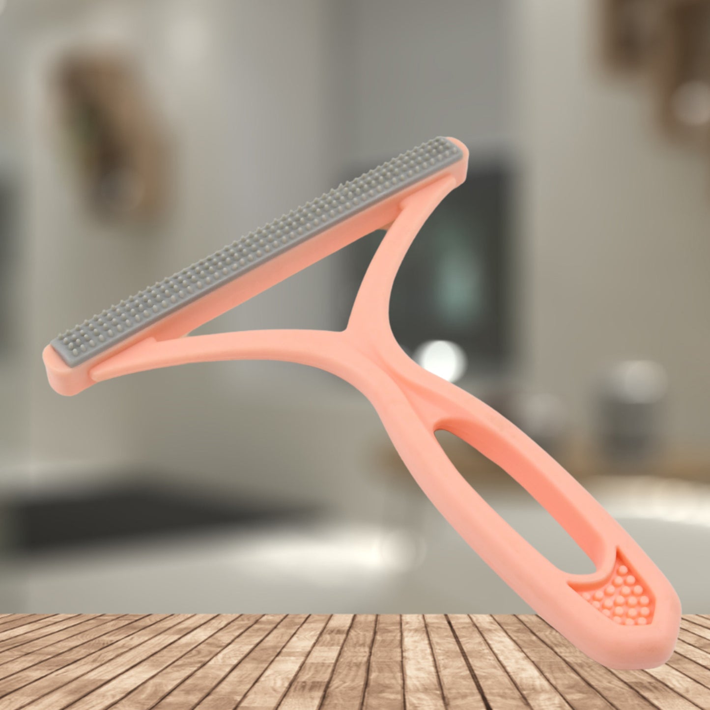 Wukusy portable hair remover and lint remover device for quick, effective fabric and clothing lint removal and hair removal.