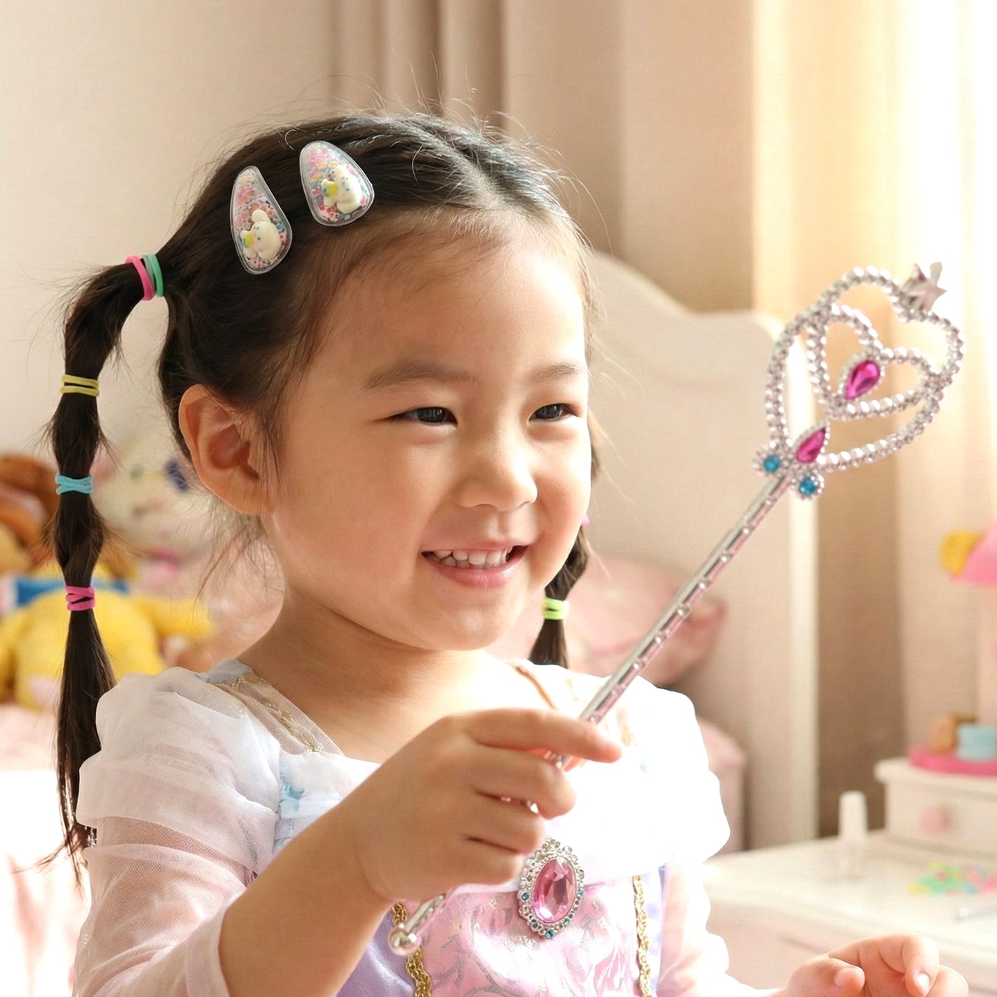 Set of stylish Wukusy hair accessories including hair clips, scrunchies, and headbands on a neutral background.
