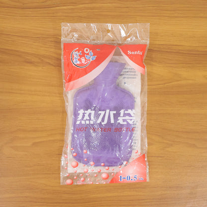 Wukusy premium soft rubber hot water bag, 21x12 cm, designed for soothing warmth and comfort, with a flexible, soft rubber surface.