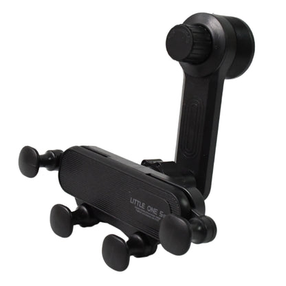 Wukusy 360-degree car phone holder mounted on dashboard, holds mobile phones securely for in-car use.