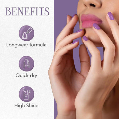 Wukusy Og Beauty Berry Eclipse Gel Intense Nail Polish in 10ml bottle, vibrant berry shade for health and beauty nail care.