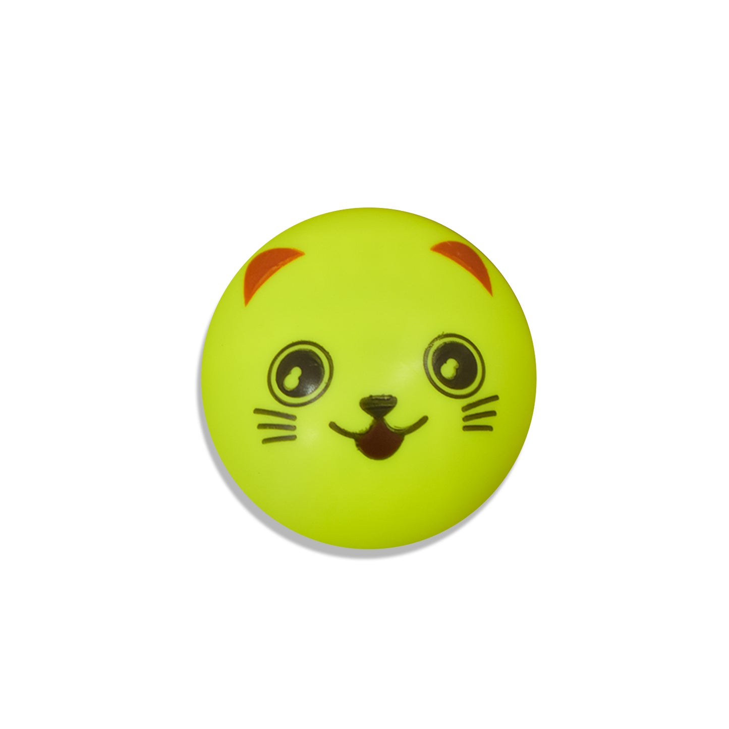 Wukusy 4417 Pull Back Smiley Toy toy with a bright yellow smiley face and compact design, perfect for children.