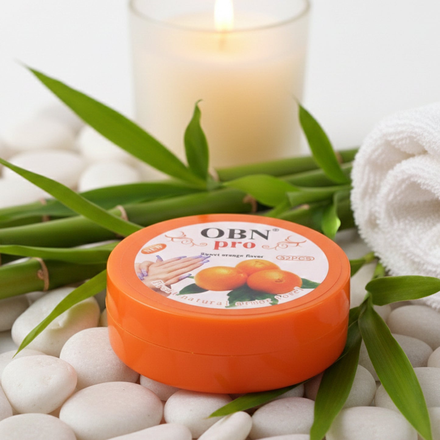 Wukusy Obi Pro Nail Polish Remover Wipes in a single package, designed for easy, gentle removal of nail polish.
