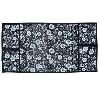 Wukusy microwave oven cover made of durable material, designed to fit over microwave appliances in a home kitchen setting.