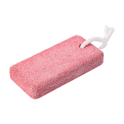 Wukusy rectangular foot pumice stone for dead skin and callus removal, shown with textured surface for exfoliating feet.