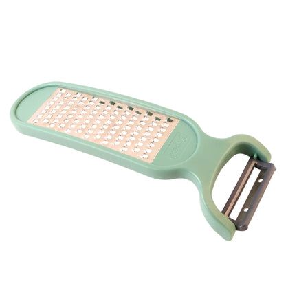 Wukusy Apex 2-in-1 vegetable grater and peeler combo tool, kitchen utensil with stainless steel blades for efficient vegetable prep.