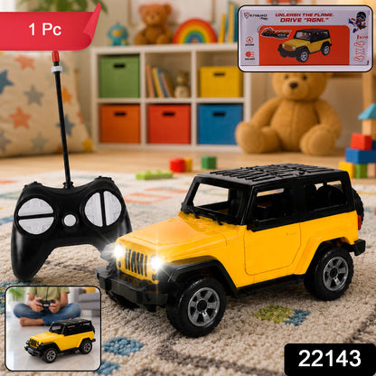 Wukusy remote control 4x4 off-road Jeep toy car for kids, orange all-terrain RC vehicle suited for boys' birthday gifts