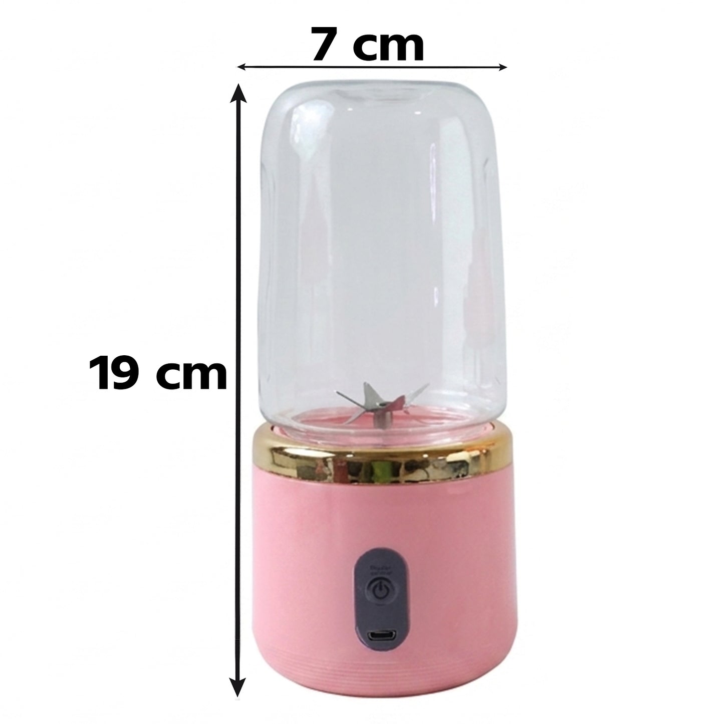 Wukusy portable electric cordless juicer with USB rechargeable design, ideal for on-the-go fresh fruit juice blending.