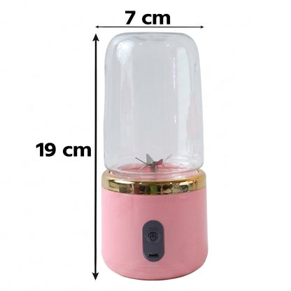 Wukusy portable electric cordless juicer with USB rechargeable design, ideal for on-the-go fresh fruit juice blending.