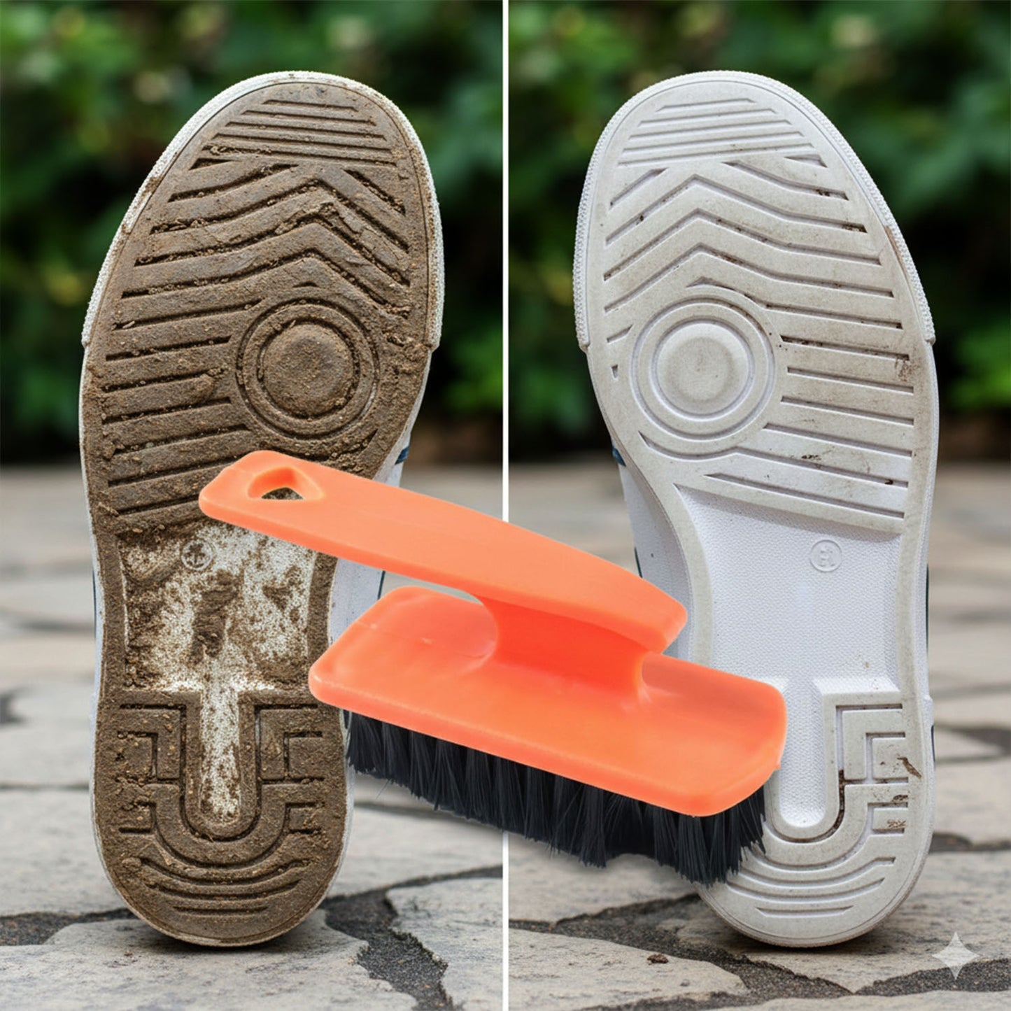 Wukusy heavy-duty multipurpose shoe cleaning brush with sturdy bristles for scrubbing various footwear types.