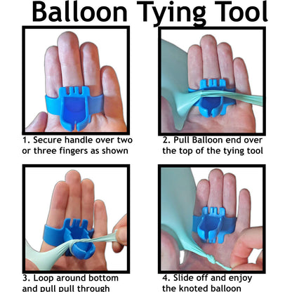 Wukusy Balloon Tying Tool device for faster knotting, ideal for party decorations and home improvement balloon supplies.