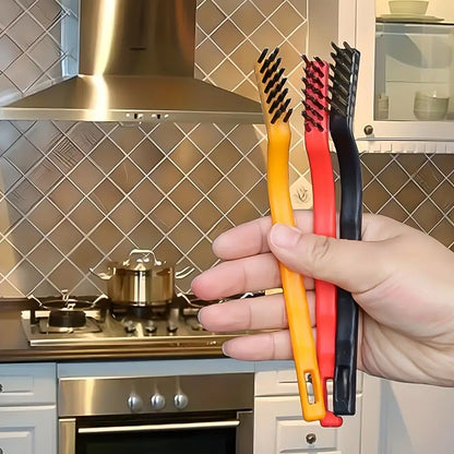 Wukusy 5-piece wire brush and scraper set for home improvement, showing metal brushes and scrapers with wooden handles.