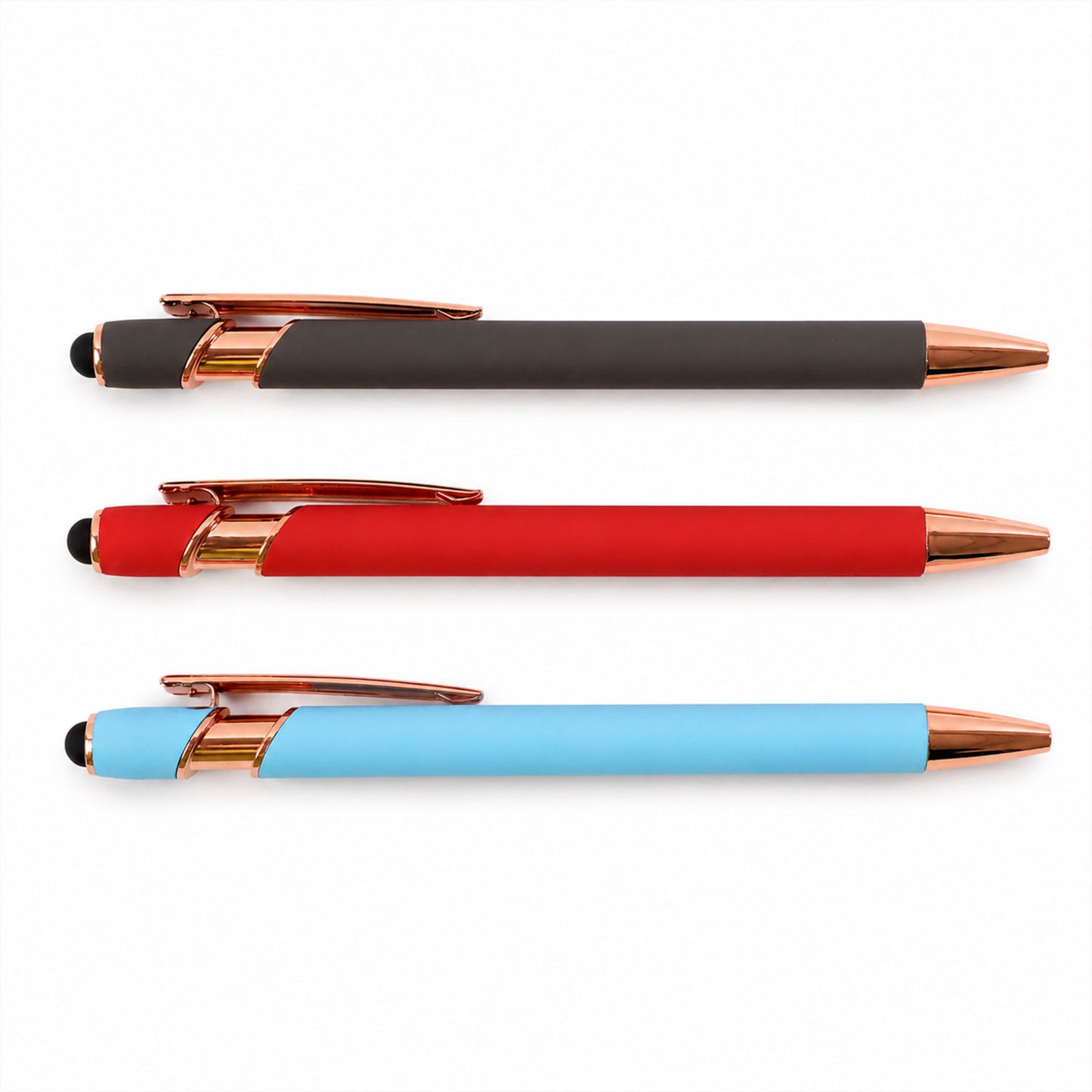 Wukusy mix color writing ballpoint pen with smooth ink for school, office, or home use, shown with multiple vibrant ink colors