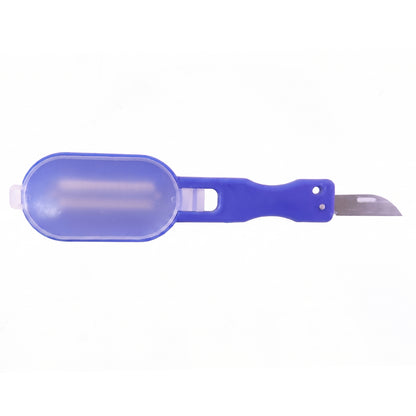Wukusy fish scaler scraper with lid, skin remover, and scale remover tool for kitchen use, shown with its lid and stainless steel design.