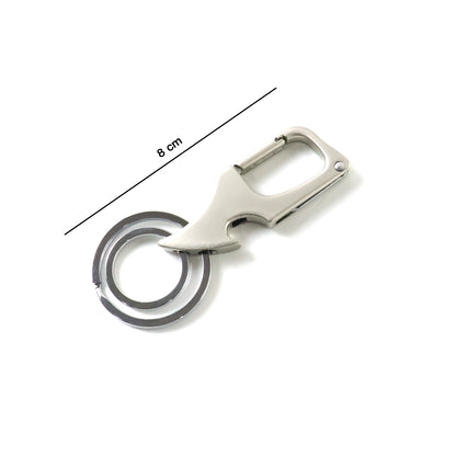 Wukusy premium heavy duty keychain with dual metal rings, durable and versatile for secure key organization