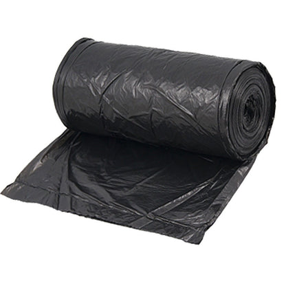 Black Wukusy garbage bag, 45x50cm dustbin trash bag, durable plastic waste bag shown in the image.