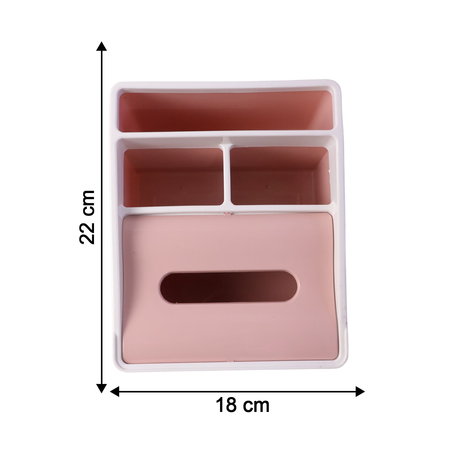 Wukusy plastic multipurpose storage organizer box with multiple compartments for small items and clutter organization