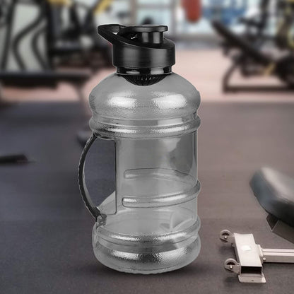 Wukusy 4828 Sports gym water bottle with 1.5L capacity, built-in mixer and strainer for convenient hydration during workouts