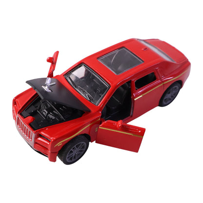 Wukusy die-cast metal luxury sedan toy car with openable doors, pull-back feature, detailed model for collectors and kids