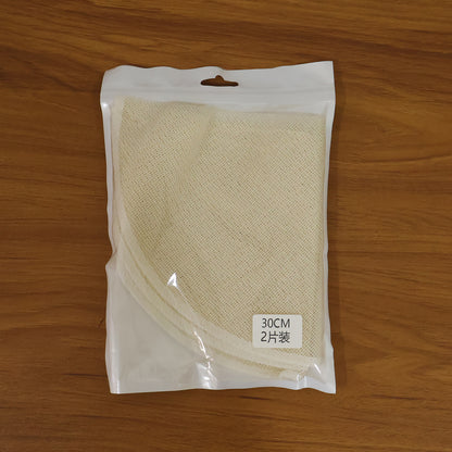 Reusable cotton steam cloth set by Wukusy, two 30 cm cloths for cleaning and steaming surfaces, soft cotton fabric in the image.