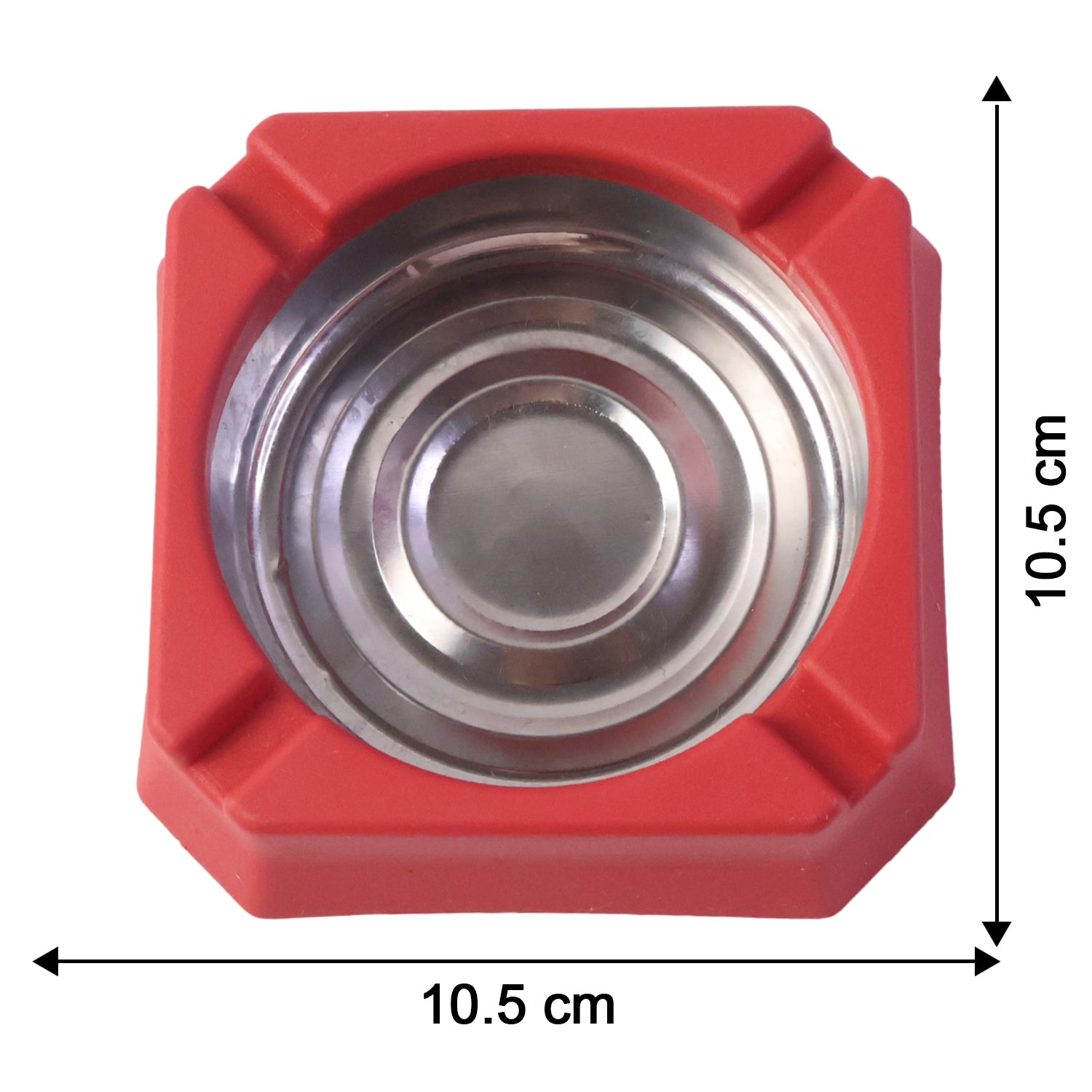 Wukusy heat-resistant ashtray with a round shape and smooth surface, designed for smoking and heat durability.