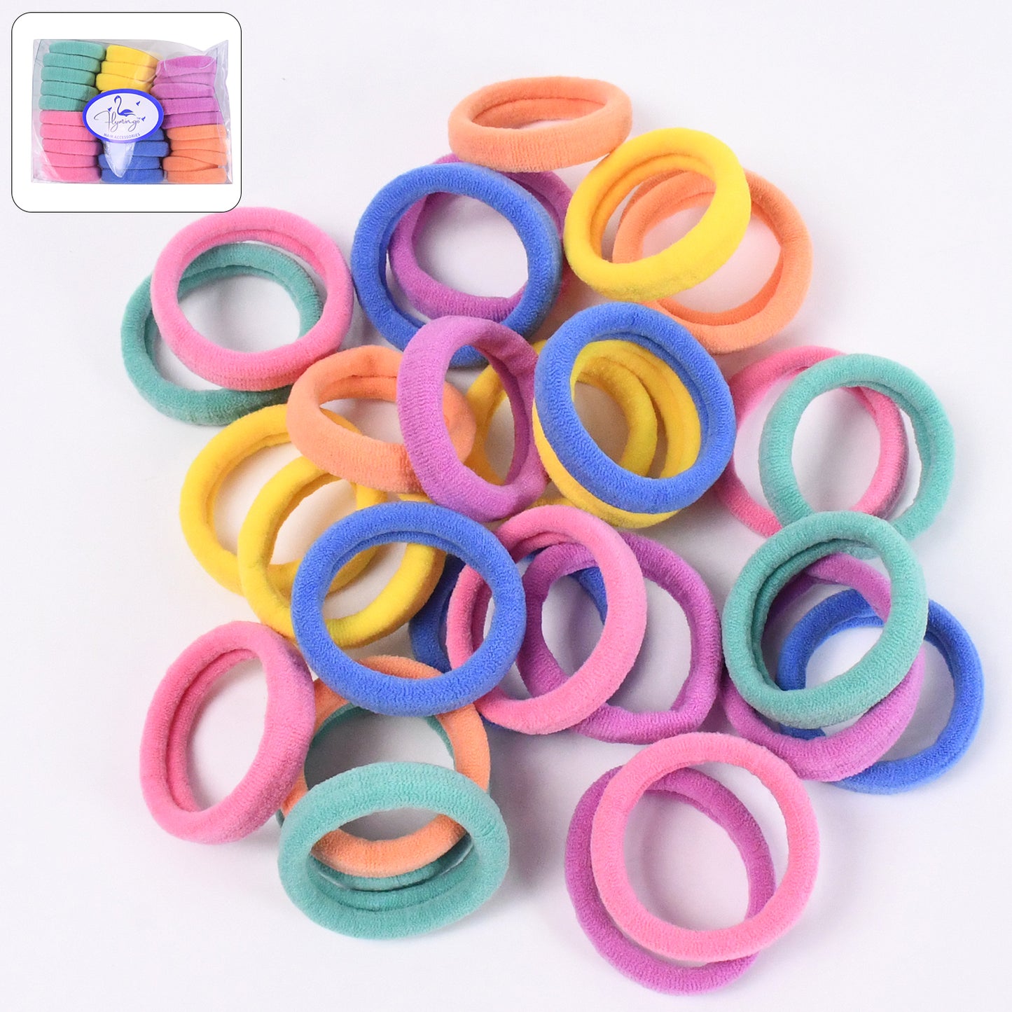 Set of 30 black mini hair ties and hairbands from Wukusy, suitable for securing small hair sections or creating stylish hairstyles.