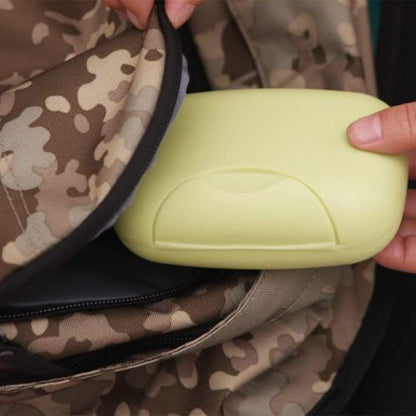 Wukusy travel soap case box with cover, waterproof plastic soap dish for bathroom and travel use, leakproof and portable.