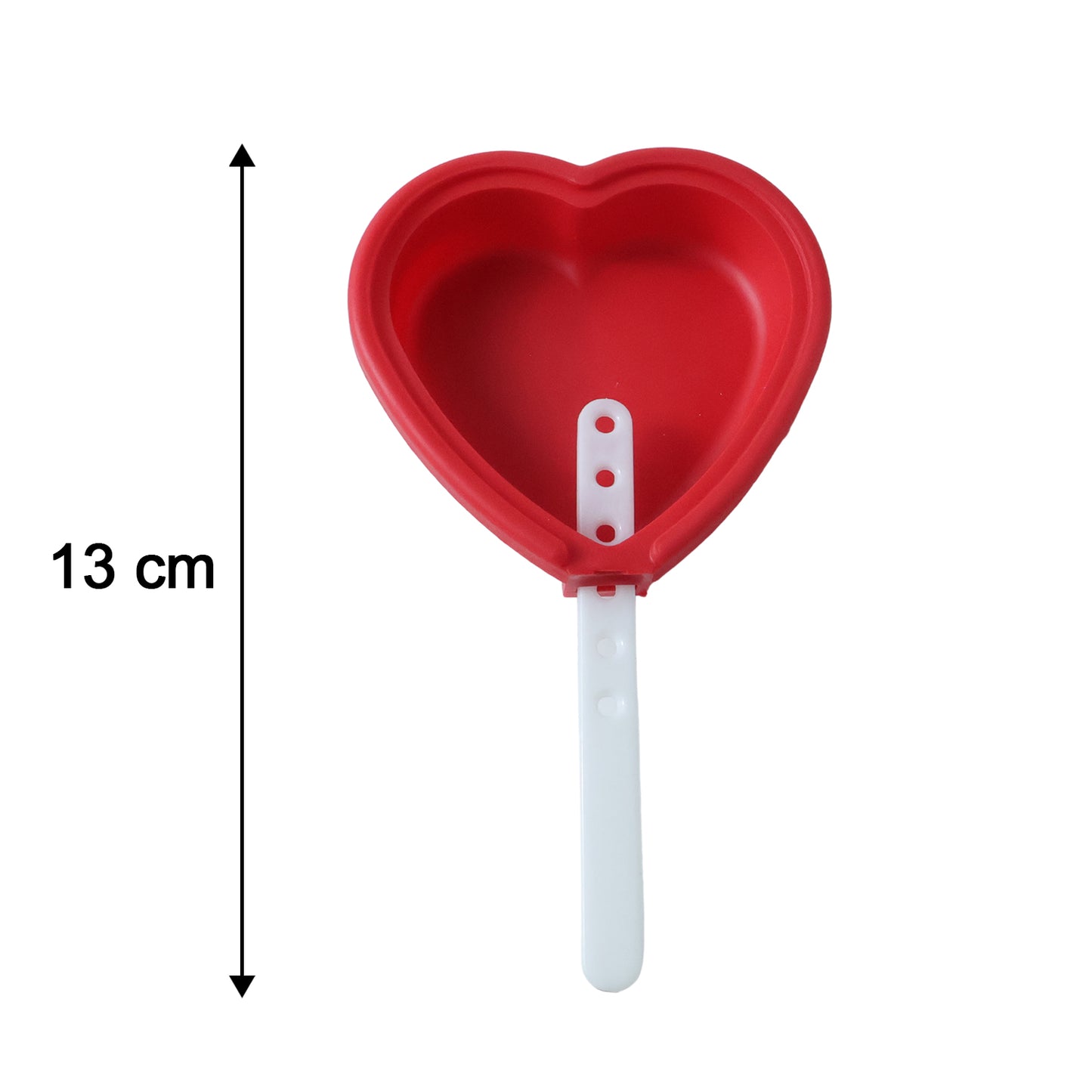 Wukusy premium heart-shaped silicone popsicle mold set with four reusable molds for making colorful homemade popsicles.