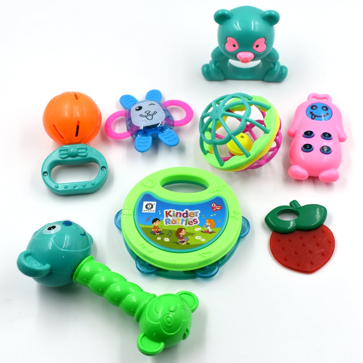 Wukusy 1937 At37 rattles baby toy for kids, colorful toy designed for playing and entertainment.