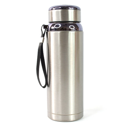 Wukusy 800ml stainless steel water bottle with leak-proof lid, suitable for men, women, and kids, ideal for travel, gym, and office.