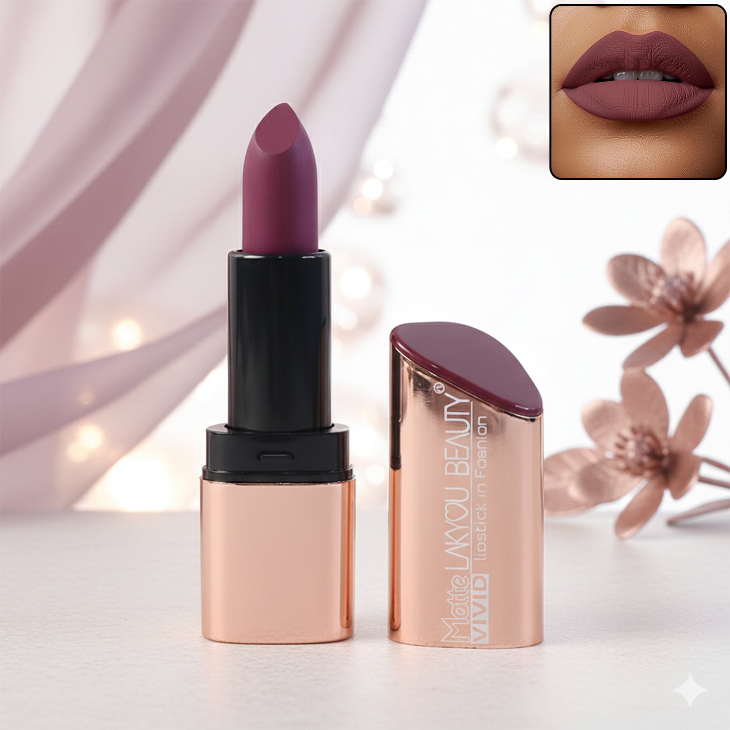 Wukusy Vivid Matte Mix-Color Lipstick in vibrant shades, showcasing its rich, smooth texture and colorful packaging.