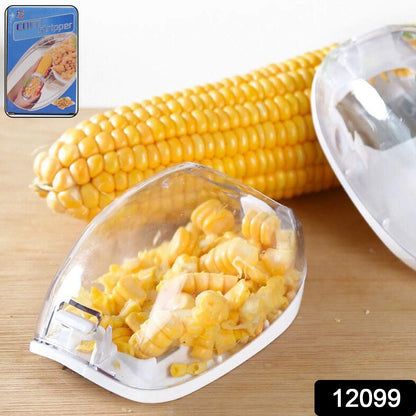 Wukusy Magic Plastic Corn Remover with steel blades, kernel stripper for home use, shown in a close-up of the tool's blade area.