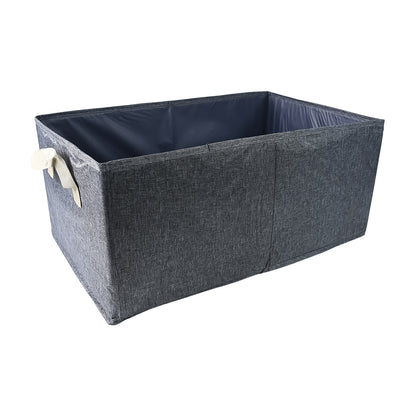 Wukusy foldable cloth storage box with handles, compact and versatile for organizing clothes and accessories.
