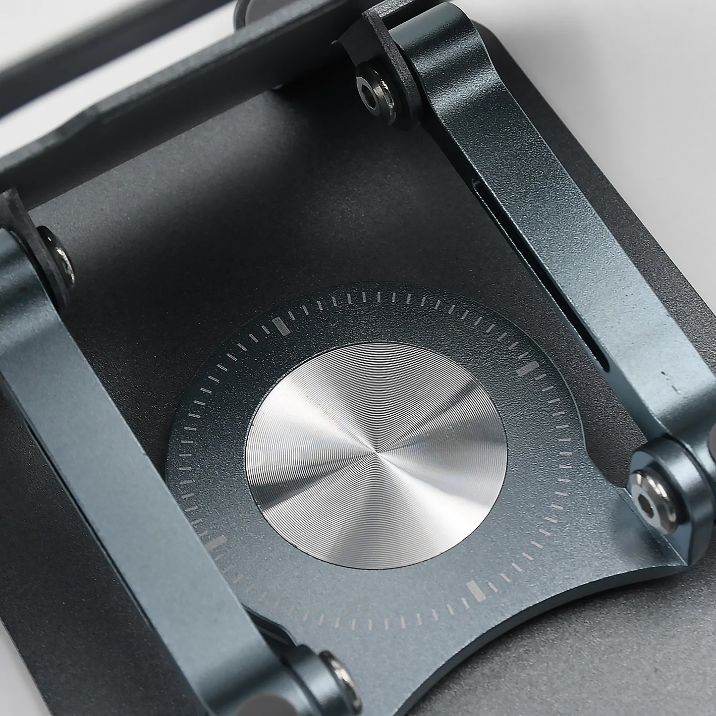 Wukusy aluminum alloy adjustable 360-degree rotating laptop stand with foldable ergonomic support for portable use.