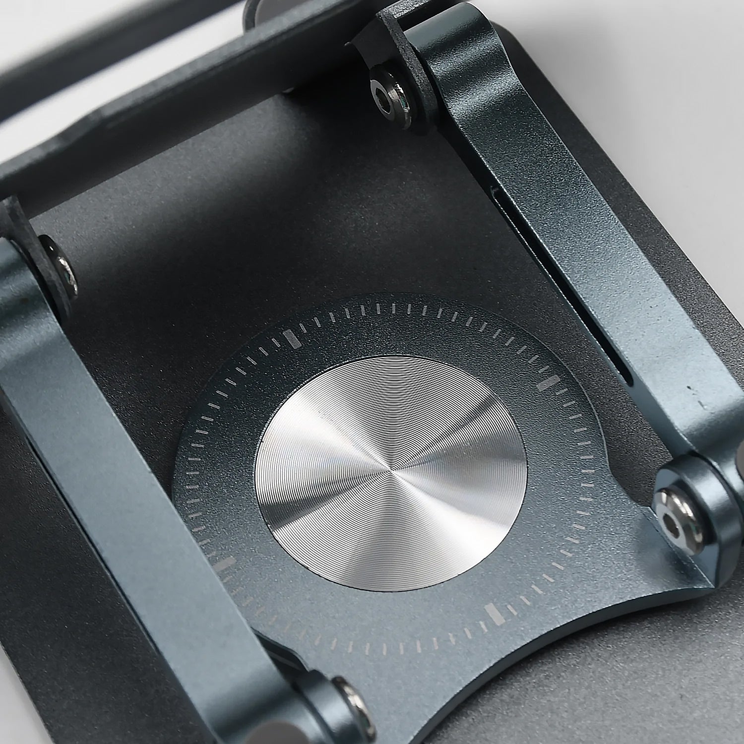Wukusy aluminum alloy adjustable 360-degree rotating laptop stand with foldable ergonomic support for portable use.